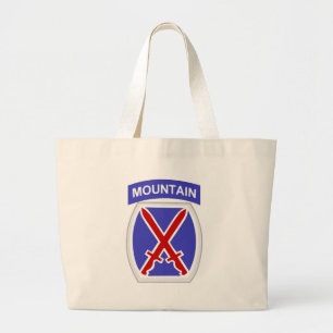10e bergdivisie grote tote bag