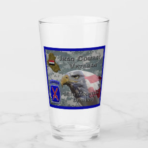 10e Bergdivisie Irak Combat Veteraan Glas