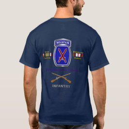 10e bergdivisie Irak en Afghanistan Veteraan T-shirt
