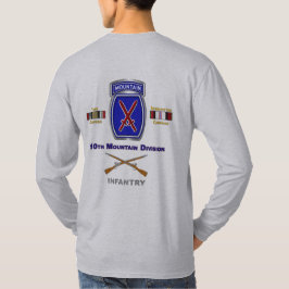 10e bergdivisie Irak en Afghanistan Veteraan T-shirt