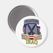 10e bergdivisie irak oorlogsveteranen magneet (Voorkant / Achterkant)