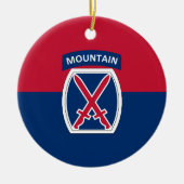 10e bergdivisie keramisch ornament (Voorkant)