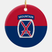 10e bergdivisie keramisch ornament (Achterkant)