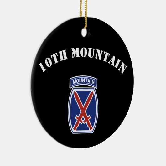 10e bergdivisie keramisch ornament (Rechts)