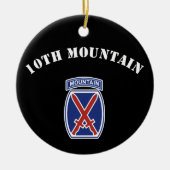 10e bergdivisie keramisch ornament (Voorkant)