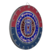 10e bergdivisie “Klim naar de roem” Dartbord (Voorkant Links)