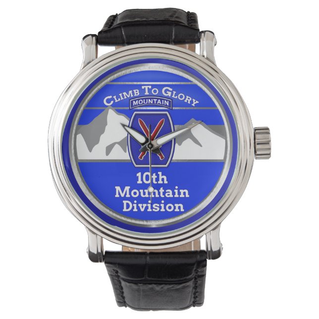 10e Bergdivisie “Klim naar de Roem” Horloge (Voorkant)