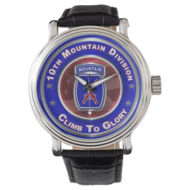 10e bergdivisie “Klim naar de roem”  Horloge (Voorkant)