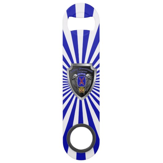 10e bergdivisie “Klim naar de roem” Speed Flessenopener (Voorkant)
