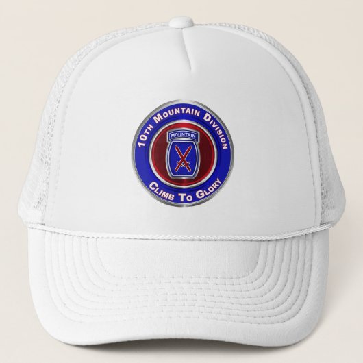 10e bergdivisie “Klim naar de roem” Trucker Pet (Voorkant)