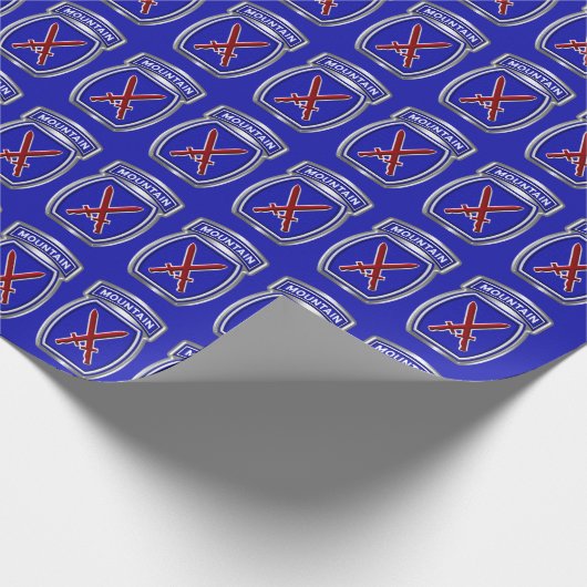 10e bergdivisie "Klim naar glorie" Cadeaupapier (Hoek)