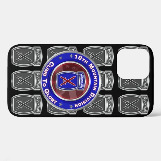 10e bergdivisie "Klim naar glorie" Case-Mate iPhone Case (Achterkant (horizontaal))