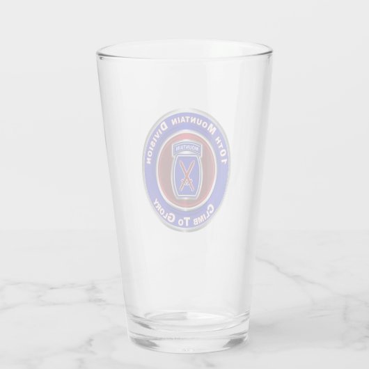 10e bergdivisie "Klim naar glorie" Glas (Achterkant)