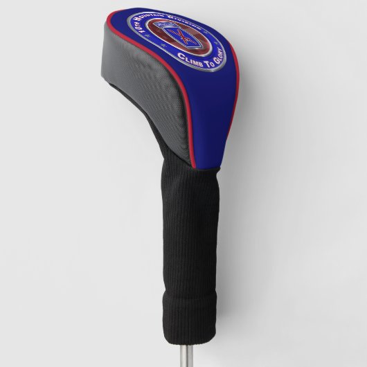 10e bergdivisie "Klim naar glorie" Golfhoofd Golfheadcover (Schuin)