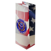 10e bergdivisie "Klim naar glorie" Wijn Cadeautas (Voorkant Gekanteld)