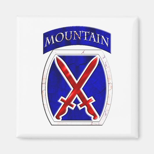 10e bergdivisie magneet (Voorkant)