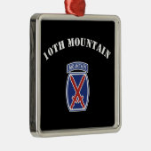 10e bergdivisie metalen ornament (Rechts)