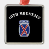 10e bergdivisie metalen ornament (Voorkant)