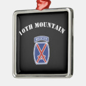 10e bergdivisie metalen ornament (Links)