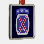 10e bergdivisie metalen ornament (Rechts)