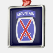 10e bergdivisie metalen ornament (Links)