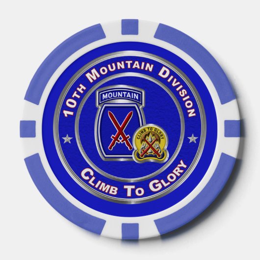 10e bergdivisie poker chips (Voorkant)