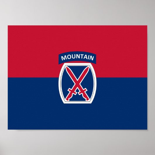 10e bergdivisie poster (Voorkant)