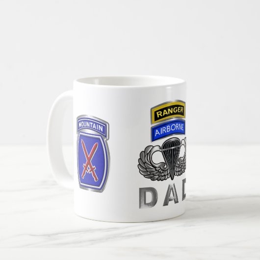 10e Bergdivisie Ranger Airborne Papa Koffiemok (Voorkant links)