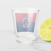 10e bergdivisie shot glas (Achterkant)