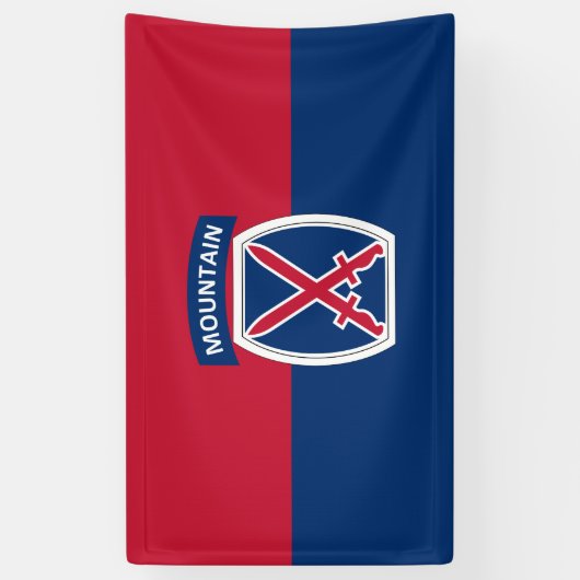 10e bergdivisie spandoek (Verticaal)