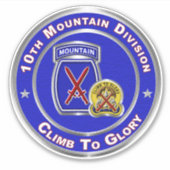 10e bergdivisie sticker (Voorkant)