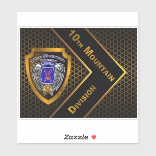 10e bergdivisie sticker (Vel)