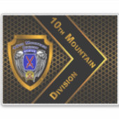 10e bergdivisie sticker (Voorkant)