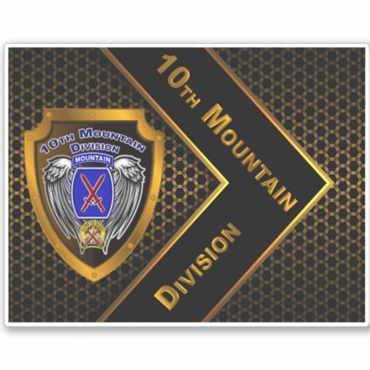10e bergdivisie sticker (Voorkant)
