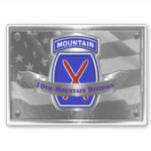 10e bergdivisie sticker (Voorkant)