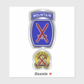 10e bergdivisie sticker (Vel)