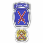 10e bergdivisie sticker (Voorkant)