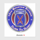 10e bergdivisie sticker (Vel)