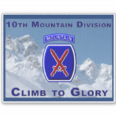 10e bergdivisie sticker (Voorkant)