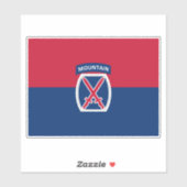 10e bergdivisie sticker (Vel)