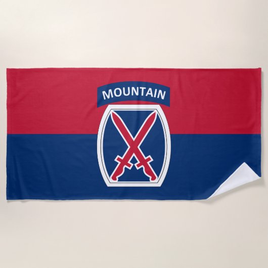 10e bergdivisie strandlaken (Voorkant)