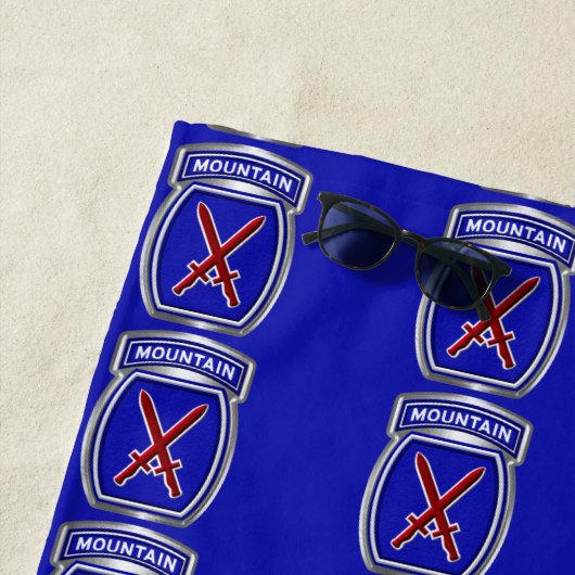 10e bergdivisie strandlaken (In situ)