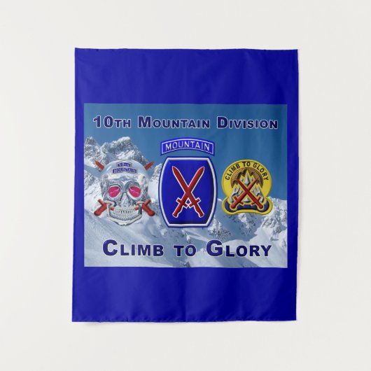 10e bergdivisie wandkleed (Voorkant)