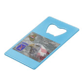 10e bergen Div Irak Veteraan Creditkaart Flessenopener (Voorkant Gekanteld)