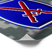 10e bergen Div Irak Veteraan Poster (Hoek)