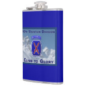 10e bergen div "klimmen naar glorie" heupfles (Links)