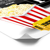 10e Birthday Hollywood Movie Party Poster (Hoek)