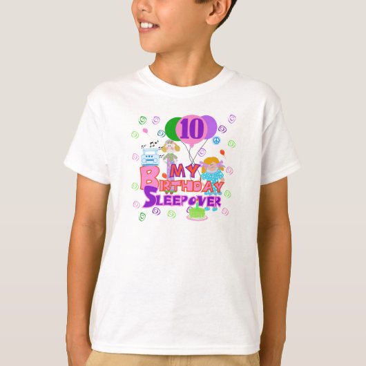 10e 'Birthday'-slaapver T-shirt (Voorkant)