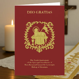 10e bisschoppelijk jubileum Agnus Dei Gouden Bissc Kaart