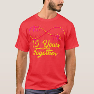10e bruiloft Jubileum 10 jaar huwelijk 2 T-shirt